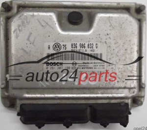 CALCULATEUR MOTEUR VW VOLKSWAGEN GOLF BORA 1.4 036906032G, 036 906 032 G, BOSCH 0261207190, 0 261 207 190 