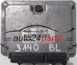 ECU CENTRALITA DE MOTOR VW VOLKSWAGEN GOLF 2.3 071906018, BOSCH 0261204753, MOTORSTEUERUNG U03 26SA5226