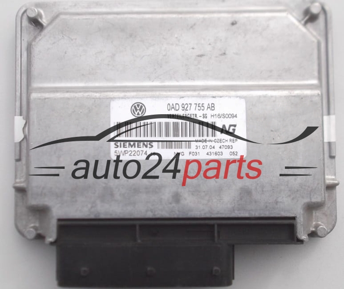 BOITE DE VITESSES AUTOMATIQUE VW VOLKSWAGEN TOUAREG 0AD927755AB, 0AD 927 755 AB, 5WP22074 