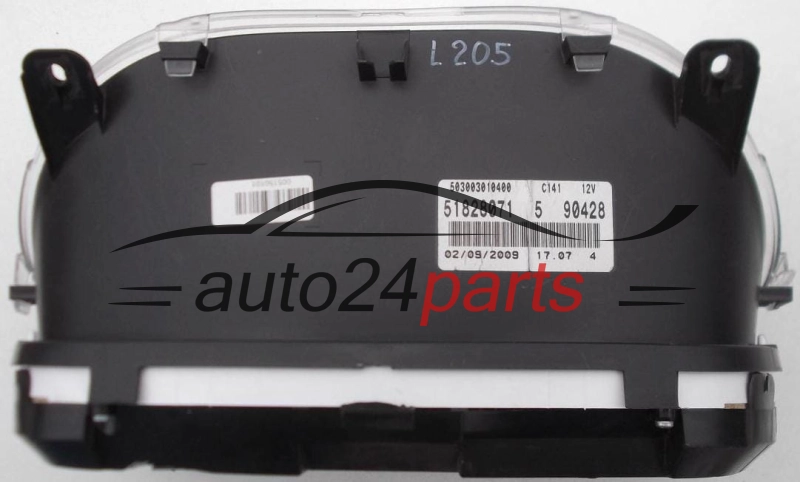 ZESPÓŁ WSKAŻNIKÓW ZEGARY PRĘDKOŚCIOMIERZ LICZNIK FIAT PUNTO 51828071 5 90428, 51828071590428