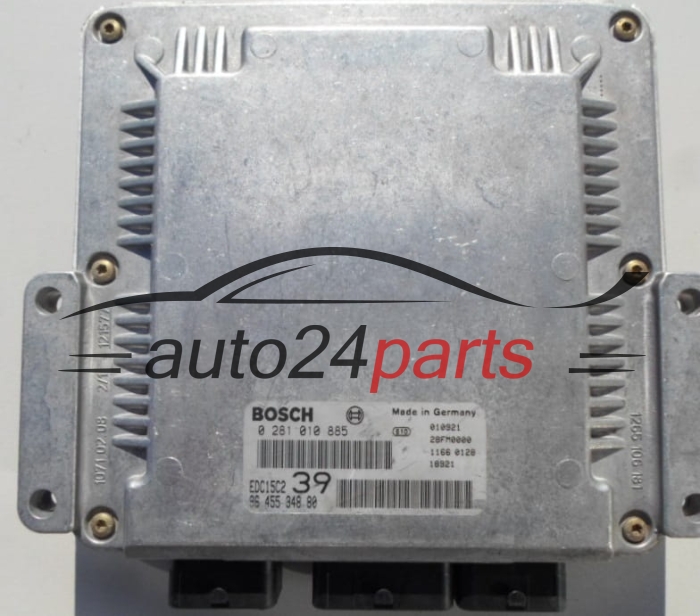 ECU CENTRALITA DE MOTOR  CITROEN C5 2.2 HDI BOSCH 0 281 010 885, 96 455 348 80