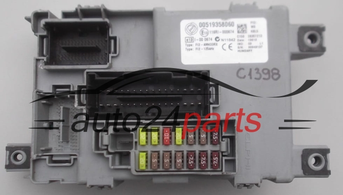 SKRZYNKA BEZPIECZNIKÓW MODUL FIAT GRANDE PUNTO DELPHI 28357213, 00519358060