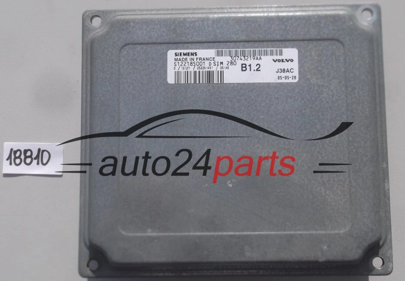 KOMPUTER STEROWNIK VOLVO S40 V50 S122185001 D, S122185001D, SIM280