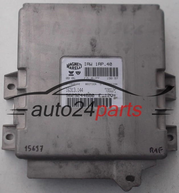KOMPUTER STEROWNIK SILNIKA CITROEN XANTIA PEUGEOT 406 2.1 9629244680 E, 16313.144,16313144, MAGNETI MARELLI IAW 1AP.40, IAW1AP40