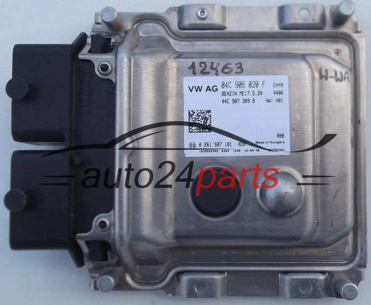 KOMPUTER STEROWNIK SILNIKA SEAT BOSCH 0 261 S07 181, 0261S07181, 04C 906 020 F, 04C906020F, 04C 907 309 B, 04C907309B 