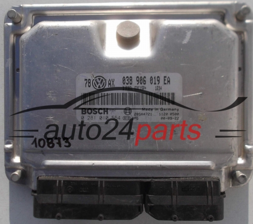 CALCULATEUR MOTEUR VW VOLKSWAGEN PASSAT 1.9 TDI 038906019EA, BOSCH 0 281 010 554, 0281010554, 26SA4721