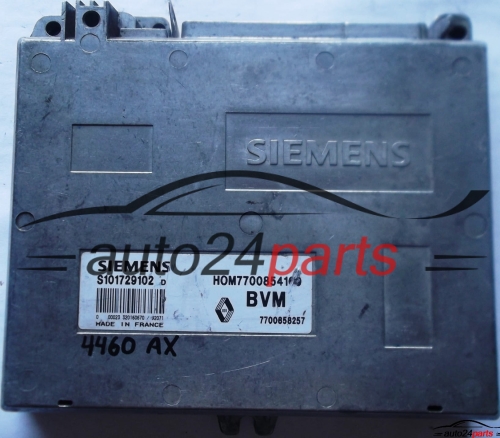 ECU CENTRALITA DE MOTOR RENAULT CLIO 1.2 S101729102D, S101729102 D, 7700858257, HOM7700854160, HOM 7700854160