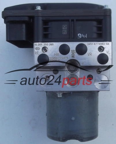 CALCULATEUR ABS BMW E70/71 BOSCH 0265250395 / 3451 6774992-04 / 3451677499204 / 0265960395 / 3451 6854706-01 / 3451685470601 / 3452 6854704-01 / 3452685470401