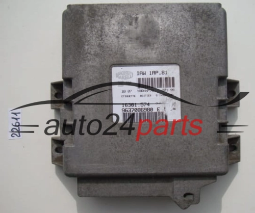 KOMPUTER STEROWNIK SILNIKA PEUGEOT 206 1.4 Magneti Marelli IAW 1AP.81, IAW1AP81, 16301.574, 16301574, 9637086980