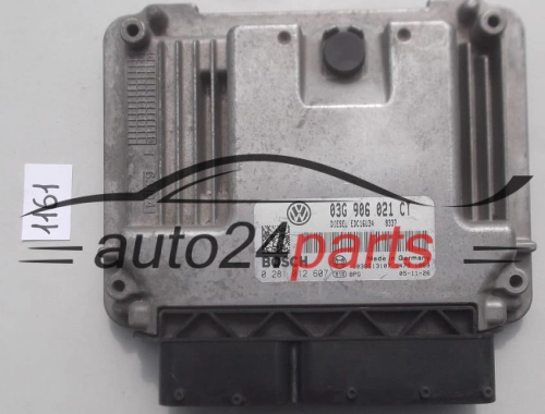 KOMPUTER STEROWNIK SILNIKA SEAT LEON 1.9 TDI BLS 03G 906 021 CT, 03G906021CT, BOSCH 0 281 012 607, 0281012607, DIESEL EDC16U34, 1039S13107