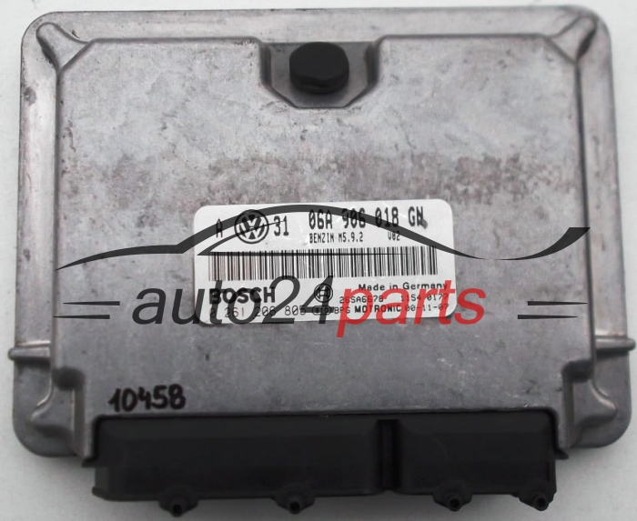 KOMPUTER STEROWNIK SILNIKA VW VOLKSWAGEN GOLF IV 2.0, BOSCH 0 261 206 805, 0261206805, 06A 906 018 GN, 06A906018GN 