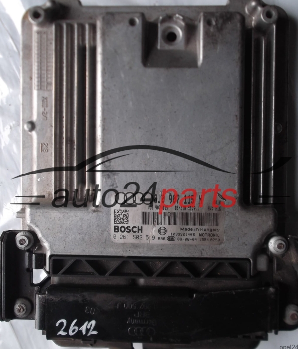 ECU CENTRALITA DE MOTOR AUDI TT 2.0T TFSI 8J0907115N, 8J0 907 115 N, 8J0907115, 8J0 907 115, BOSCH 0 261 S02 519, 0261S02519, 8J0 997 020 CX, 0261S02519, 0986264620, 0 986 264 620, BENZIN MED9.1 0010, 1039S21406