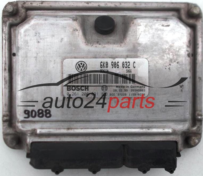 KOMPUTER STEROWNIK SILNIKA SEAT IBIZA CORDOBA VARIO 1.4 MPI 6K0 906 032 C, 6K0906032C, BOSCH 0 261 206 031, 0261206031, 26SA5883