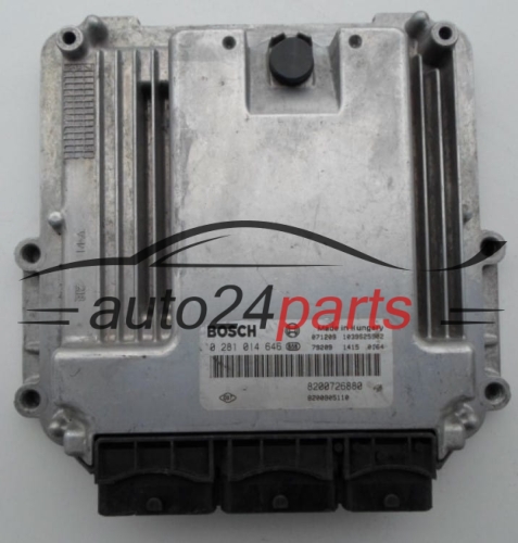 MOTORSTEUERGERÄT ECU STEUERGERAT RENAULT LAGUNA 2.0 DCI BOSCH 0 281 014 646,  8200905110