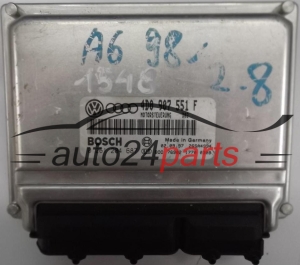 MOTORSTEUERGERÄT ECU STEUERGERÄT AUDI A4 A6 2.8 QUATTRO 4D0907551F, 4D0 907 551 F, BOSCH 0261204687, 0 261 204 687 MOTORSTEUERUNG D02 26SA4994