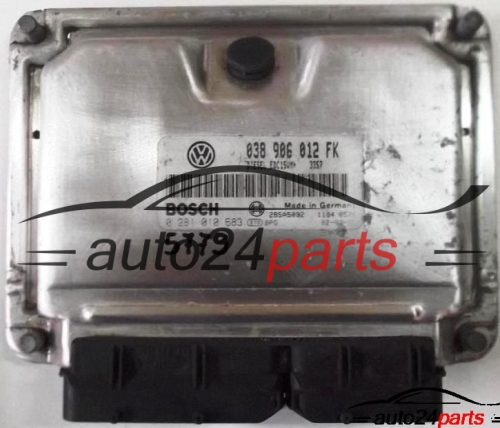 MOTORSTEUERGERÄT ECU STEUERGERÄT SEAT LEON 1.9 TDI ASV 038906012FK, 038 906 012 FK, BOSCH 0 281 010 683, 0281010683, DIESEL EDC15VM+ 3357, 28SA5092