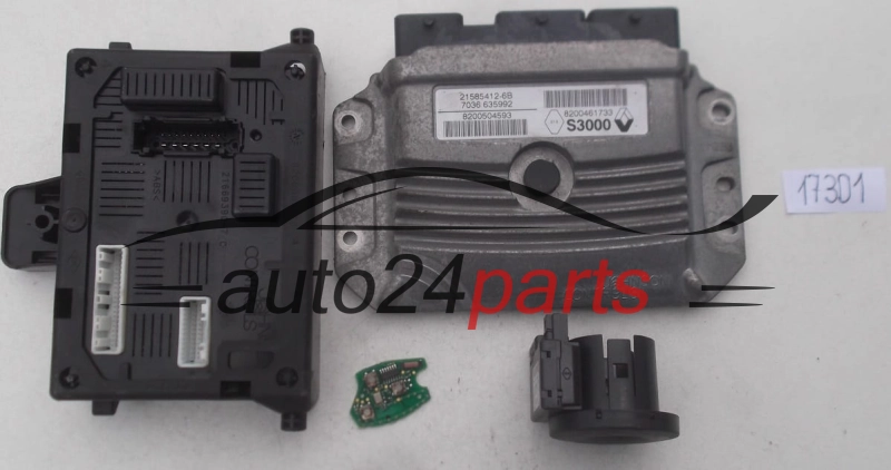 KOMPUTER STEROWNIK SILNIKA RENAULT CLIO 1.2 215854126B, 21585412-6B, 8200504593 8200461733