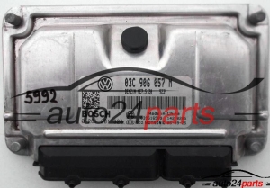 MOTORSTEUERGERÄT ECU STEUERGERAT SKODA 1.6 BOSCH 0 261 201 328, 0261201328, 03C 906 057 M, 03C906057M 