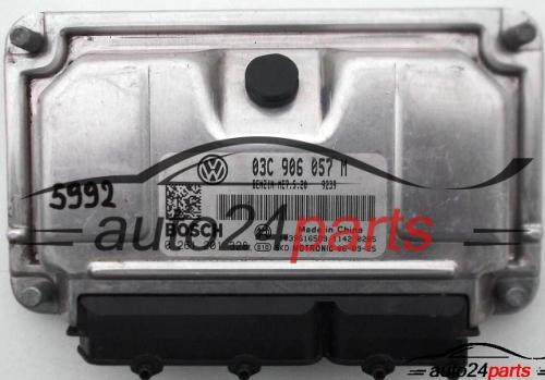 MOTORSTEUERGERÄT ECU STEUERGERAT SKODA 1.6 BOSCH 0 261 201 328, 0261201328, 03C 906 057 M, 03C906057M 
