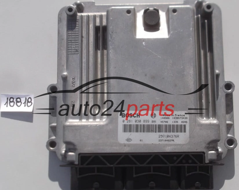KOMPUTER STEROWNIK SILNIKA RENAULT CAPTUR CLIO 1.5 DCI BOSCH 0 281 030 899, 0281030899, 237104376R 