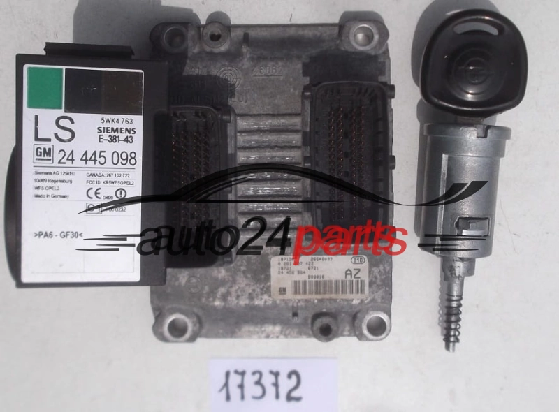 CALCULATEUR MOTEUR OPEL AGILA 1.0 Z10XE BOSCH 0 261 207 422,  GM 24 456 864 AZ 