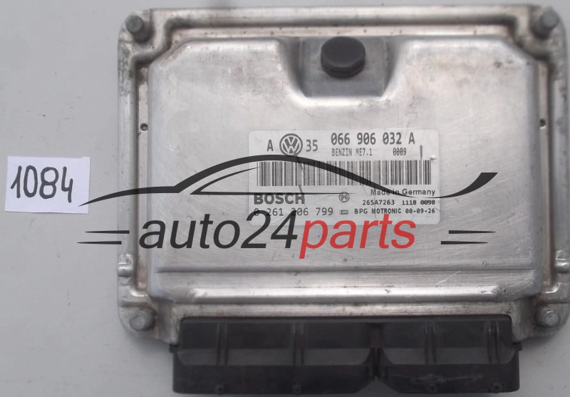 KOMPUTER STEROWNIK SILNIKA VW VOLKSWAGEN GOLF BORA 2.3 V5 AQN 066 906 032 A, 066906032A, BOSCH 0 261 206 799, 0261206799, 26SA7263 