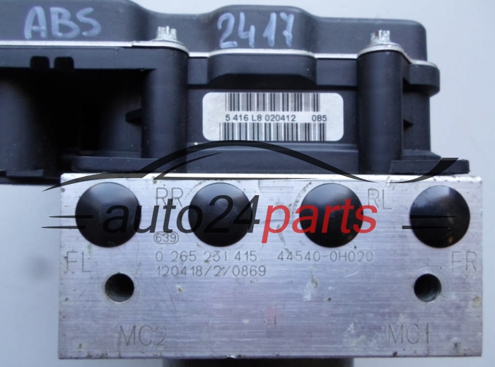 BOMBA HIDRAULICA Y CENTRALITA ABS TOYOTA BOSCH 0 265 251 415, 0265251415, 44540-0H020, 445400H020, 0 265 951 530, 0265951530
