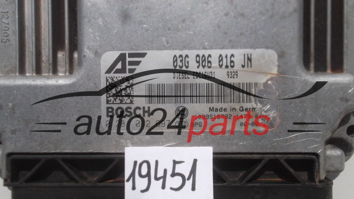 KOMPUTER STEROWNIK SILNIKA SEAT ALHAMBRA 2.0 TDI BOSCH 0281012697, 0 281 012 697, 03G906016JN, 03G 906 016 JN, EDC16U31