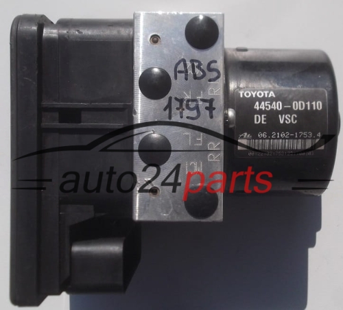 BOMBA HIDRAULICA Y CENTRALITA ABS TOYOTA YARIS 44540-0D110,  ATE 06.2102-1753.4,  89541-0D140,  06.2109-5856.3