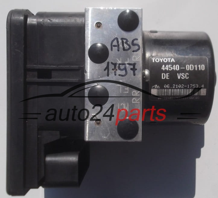 BOMBA HIDRAULICA Y CENTRALITA ABS TOYOTA YARIS 44540-0D110,  ATE 06.2102-1753.4,  89541-0D140,  06.2109-5856.3