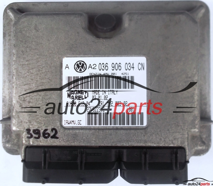 ECU CENTRALITA DE MOTOR VW VOLKSWAGEN GOLF BORA 1.6 AZD 036 906 034 CN, 036906034CN, 61600.612.03, IAW4MV.GC, IAW4MVGC