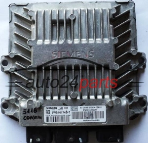 ECU CENTRALITA DE MOTOR CITROEN C2 1.4 HDI 5WS40174B-T, SW9655939280, SW 9655939280, HW9647568180, HW 9647568180