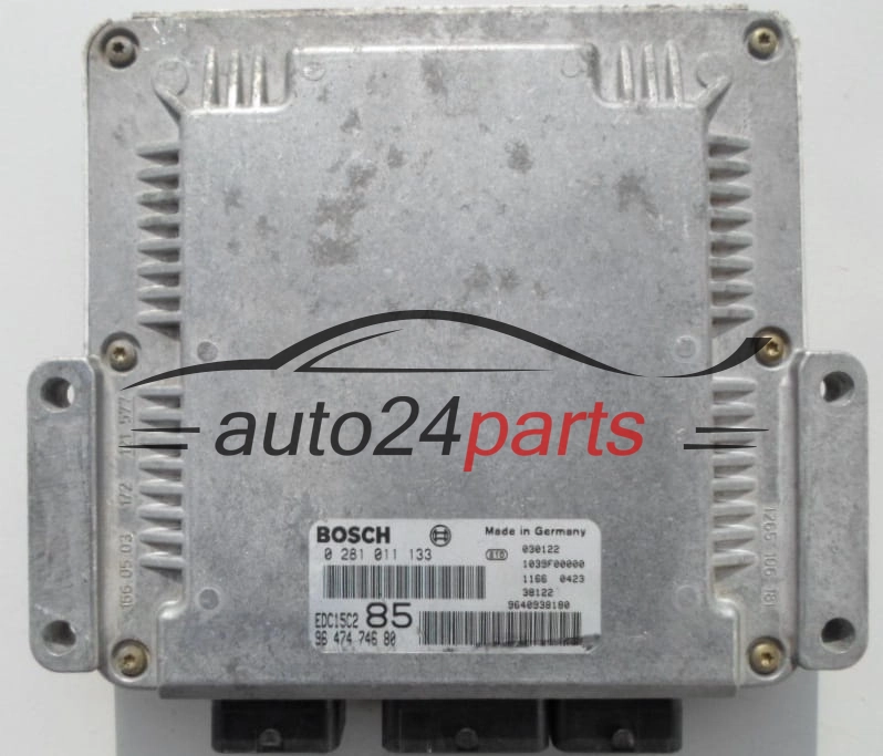 ECU CENTRALITA DE MOTOR  PEUGEOT 2.2 HDI BOSCH 0 281 011 133, 96 474 746 80