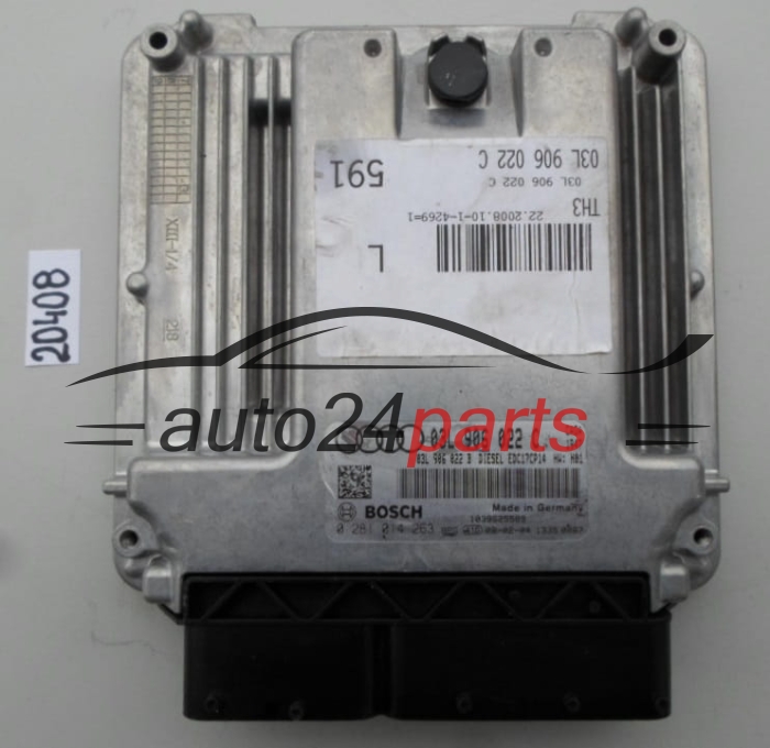 Calculateur moteur AUDI 2.0 TDI BOSCH 0281014263 03L906022C 03L906022B EDC17CP14