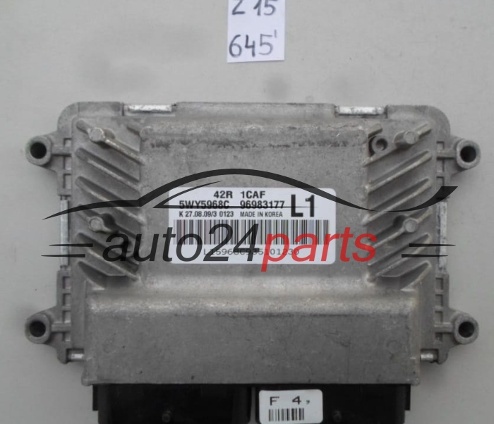 KOMPUTER STEROWNIK SILNIKA CHEVROLET AVEO 5WY5968C, 96983177 -