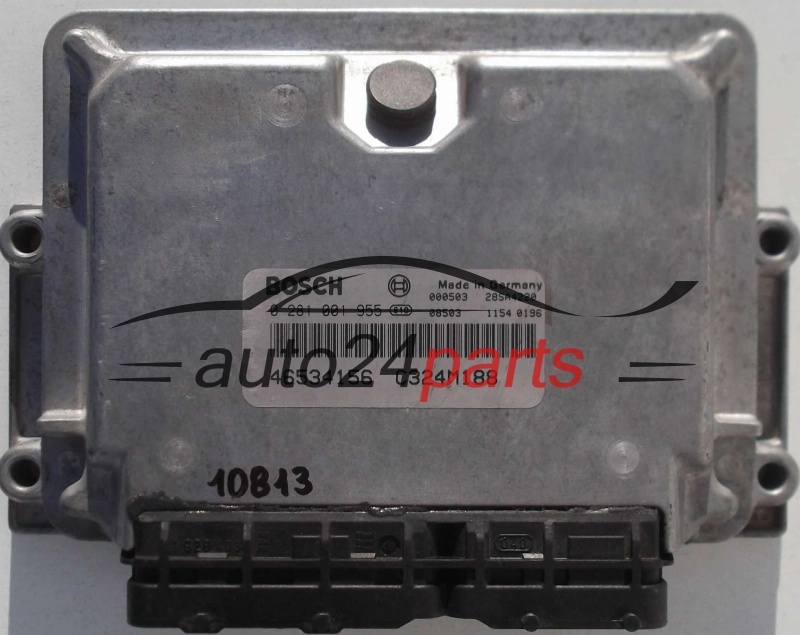 KOMPUTER STEROWNIK SILNIKA FIAT PUNTO 1.9 JTD BOSCH 0281001955, 0 281 001 955, 46534156, C324M188 