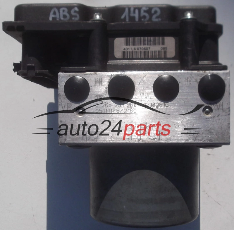 ABS POMPA I STEROWNIK OPEL CORSA C COMBO MERIVA BOSCH 0 265 231 583, 0265231583, 13182319 HG, 13182319HG, 0 265 800 770, 0265800770