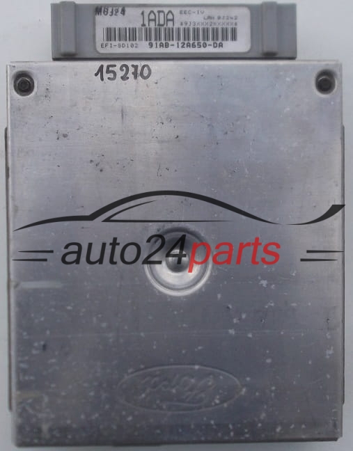 MOTORSTEUERGERÄT ECU STEUERGERAT FORD ESCORT VISTEON 91AB-12A650-DA, 91AB12A650DA, 1ADA