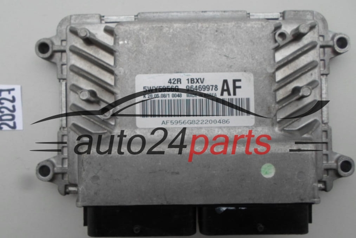 KOMPUTER STEROWNIK SILNIKA CHEVROLET AVEO 1.2 5WY5956G, 96469978 AF