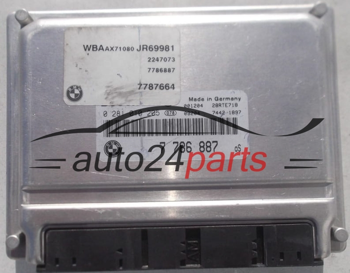 CALCULATEUR MOTEUR BMW E46 320 2.0 D BOSCH 0 281 010 205, 0281010205, 7 786 887, 7786887 