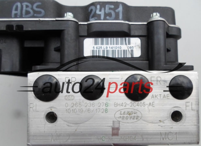 POMPE HYDRAULIQUE ET CALCULATEUR d'ABS LAND ROVER BOSCH 0 265 236 276, 0265236276, BH42-2C405-AE, BH422C405AE, 0265951675