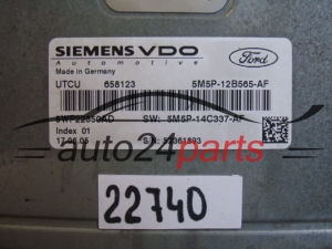 KOMPUTER STEROWNIK SILNIKA FORD FOCUS 1.6 SIEMENS VDO 5WP22350AD, 5M5P-12B565-AF, 5M5P12B565AF, 5M5P-14C337-AF, 5M5P14C337AF
