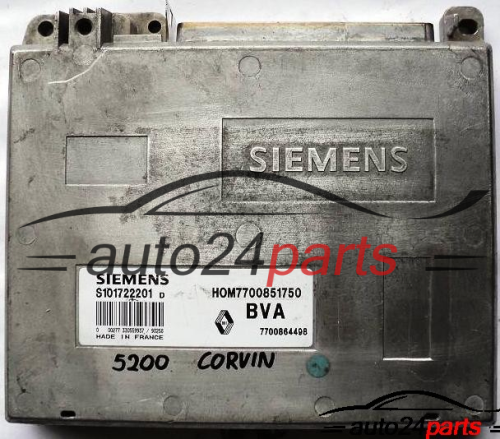 MOTORSTEUERGERÄT ECU STEUERGERAT RENAULT SAFRANE 3.0 SIEMENS S101722201D, HOM7700851750, 7700851750, 7700864498