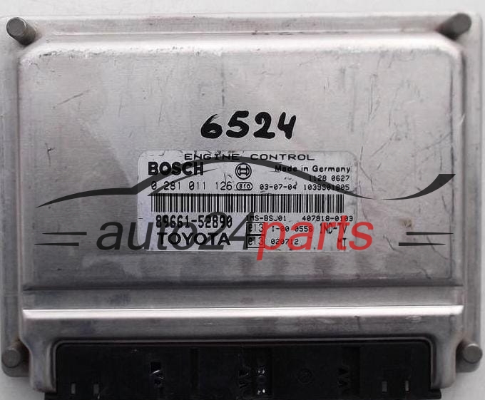 MOTORSTEUERGERÄT ECU STEUERGERAT TOYOTA YARIS 1.4 BOSCH 0 281 011 126