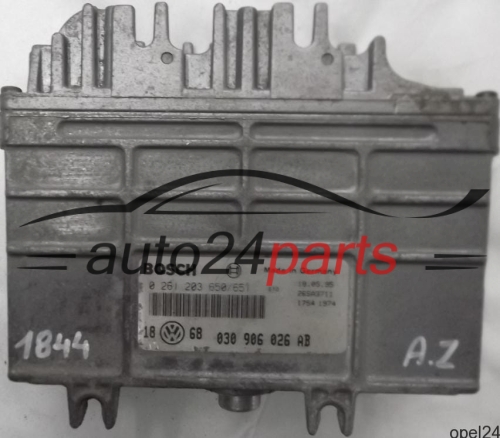 MOTORSTEUERGERÄT ECU STEUERGERÄT VW VOLKSWAGEN GOLF VENTO 1.4 ABD 030906026AB, 030 906 026 AB, 0261203650/651, 0 261 203 650, 0 261 203 651, 28SA3711
