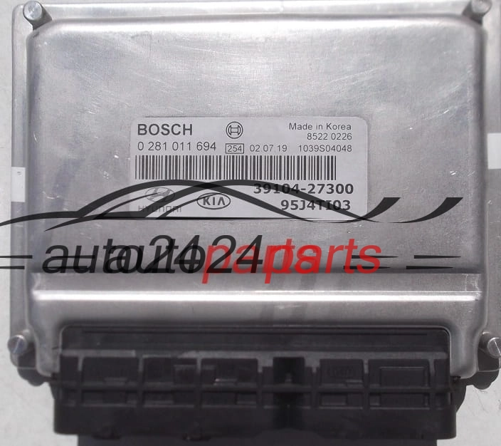CALCULATEUR MOTEUR HYUNDAI TUCSON 2.0 CRDI BOSCH 0 281 011 694, 39104-27300, 95J4TI03, 1039S04048