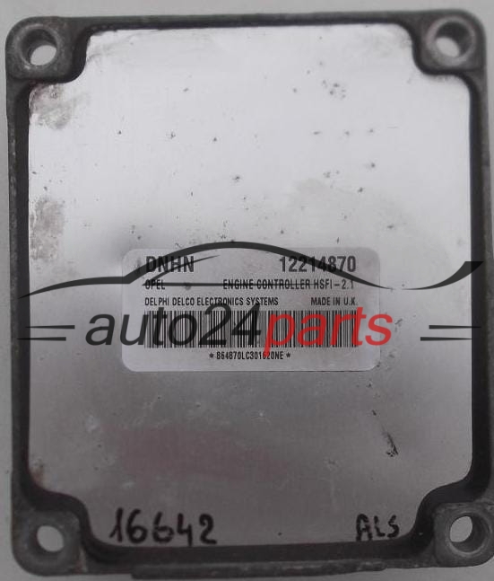 CALCULATEUR MOTEUR OPEL ASTRA ZAFIRA 1.6 Z16XE DELPHI DELCO 12214870 DNHN