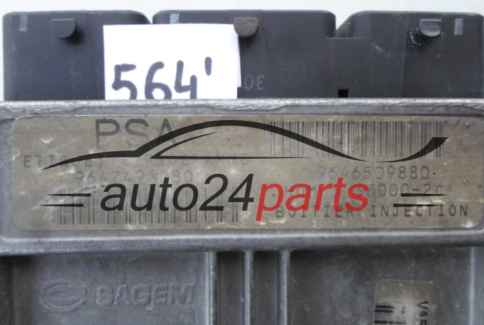 KOMPUTER STEROWNIK SILNIKA CITROEN PEUGEOT 21647915-4, 216479154, 9647498080 