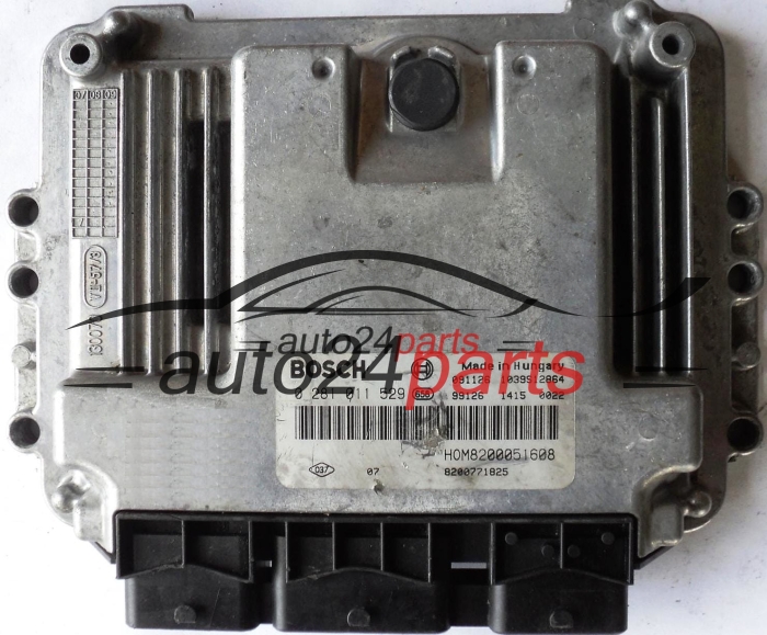ECU CENTRALITA DE MOTOR RENAULT TRAFIC OPEL VIVARO NISSAN PRIMASTAR 1.9 DCI BOSCH 0281011529, HOM8200051608