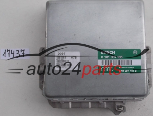KOMPUTER STEROWNIK SILNIKA AUDI 80 1.9 TDI BOSCH 0 281 001 185, 0281001185, 8A0 907 401